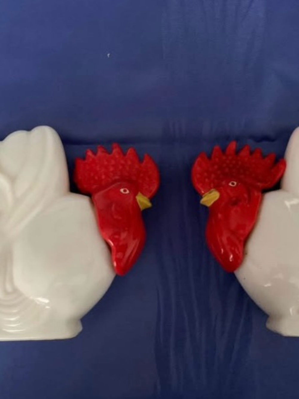 Vintage Kitsch 1960s Avon Rooster Milkglass Perfume Bottles